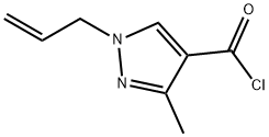 1H-Pyrazole-4-carbonyl chloride, 3-methyl-1-(2-propenyl)- (9CI) 结构式