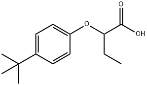 2-(4-(叔丁基)苯氧基)丁酸 结构式