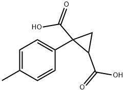 1,2-Cyclopropanedicarboxylic acid, 1-(4-methylphenyl)- 结构式