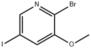 2-溴-5-碘-3-甲氧基吡啶 结构式