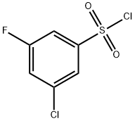 3-氯-5-氟苯磺酰氯 结构式