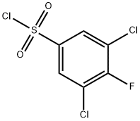 3,5-二氯-4-氟苯磺酰氯 结构式