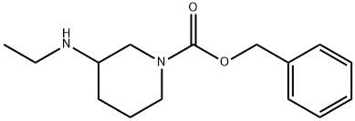 N-CBZ-3-乙氨基哌啶 结构式