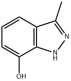 3-甲基-7-羟基吲唑 结构式