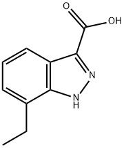 7-ethyl-1H-indazole-3-carboxylic acid 结构式