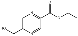 5-HydroxyMethyl-pyrazine-2-carboxylic acid ethyl ester 结构式
