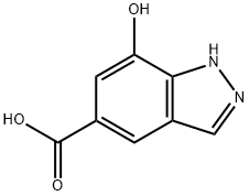 7-羟基-1氢-吲唑-5-羧酸 结构式
