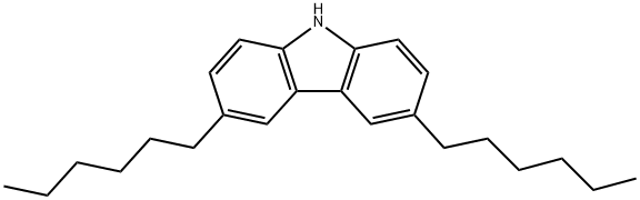 3,6-二己基-9H-咔唑 结构式