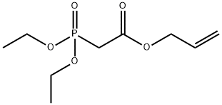 P,P-二乙基烯丙基酯磷羧基乙酸 结构式