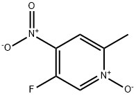 5-氟-2-甲基-4-硝基-1-氧基-吡啶 结构式