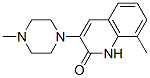 8-methyl-3-(4-methyl-1-piperazinyl)-2(1H)-quinolinone 结构式