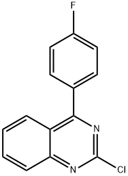 2-氯-4-(4-氟苯基)喹唑啉 结构式