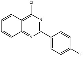 4-CHLORO-2-(4-FLUOROPHENYL)QUINAZOLINE 结构式