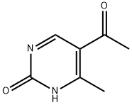 4-甲基-5-乙酰基嘧啶2-酮 结构式