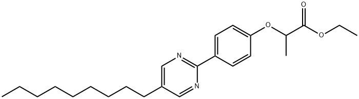 Propanoic acid, 2-[4-(5-nonyl-2-pyrimidinyl)phenoxy]-, ethyl ester 结构式