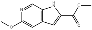5-甲氧基-1H-吡咯并[2,3-C]吡啶-2-羧酸甲酯 结构式