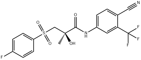 (R)-比卡鲁胺 结构式