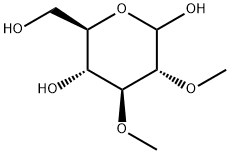 2,3-二-O-甲基-D-吡喃葡萄糖 结构式