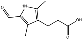 3-(2,4-二甲基-5-醛基-1H-吡咯)-3-丙酸 结构式