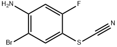 2-BROMO-5-FLUORO-4-THIOCYANATOANILINE 结构式