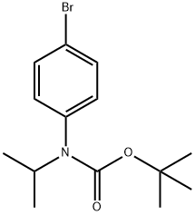 N-BOC-N-ISOPROPLY 4-BROMOANILINE 结构式