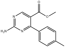 METHYL 2-AMINO-4-P-TOLYLPYRIMIDINE-5-CARBOXYLATE 结构式