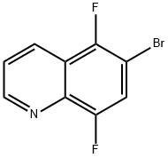 6-BROMO-5,8-DIFLUOROQUINOLINE 结构式