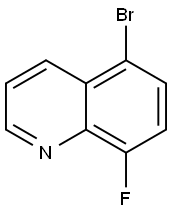 5-溴-8-氟喹啉 结构式