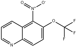 5-NITRO-6-(TRIFLUOROMETHOXY)QUINOLINE 结构式