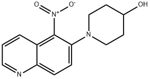 1-(5-NITROQUINOLIN-6-YL)PIPERIDIN-4-OL 结构式