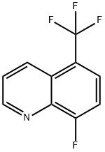 8-FLUORO-5-(TRIFLUOROMETHYL)QUINOLINE 结构式
