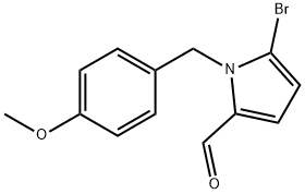 5-BROMO-1-(4-METHOXYBENZYL)PYRROLE-2-CARBALDEHYDE 结构式