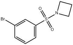 1-(3-BROMOPHENYLSULFONYL)AZETIDINE 结构式