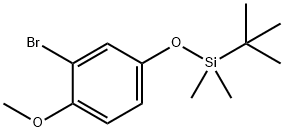O-T-BUTYLDIMETHYLSILYL 3-BROMO-4-METHOXYPHENOL 结构式