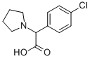 A-(4-氯苯基)-1-吡咯烷乙酸 结构式