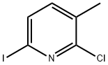 2-氯-6-碘-3-甲基吡啶 结构式