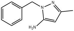 1-苄基-5-氨基-3-甲基吡唑 结构式
