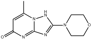 7-甲基-2-吗啉-4-基[1,2,4]三唑并[1,5-A]嘧啶-5(4H)-酮 结构式
