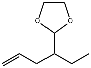 1,3-Dioxolane,  2-(1-ethyl-3-butenyl)-  (9CI) 结构式