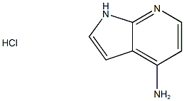 1H-吡咯并[2,3-B]吡啶-4-胺盐酸盐 结构式
