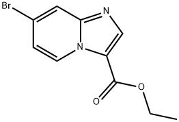 7-溴咪唑并[1,2-A]吡啶-3-羧酸乙酯 结构式