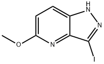 5-甲氧基-3-碘-吡唑并[4,3-B]吡啶 结构式