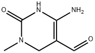 5-Pyrimidinecarboxaldehyde, 4-amino-1,2,3,6-tetrahydro-1-methyl-2-oxo- (9CI) 结构式