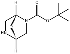 (1S,4S)-2-BOC-2,5-二氮双环[2.2.1]庚烷 结构式