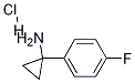 1-(4-氟苯基)-环丙胺盐酸盐 结构式