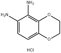 2,3-二氢-1,4-苯并二氧杂芑-5,6-二胺二盐酸盐 结构式