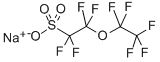 TETRAFLUORO-2-(PENTAFLUOROETHOXY)ETHANESULFONIC ACID SODIUM SALT 结构式