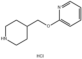 2-(Piperidin-4-ylmethoxy)-pyridine hydrochloride 结构式