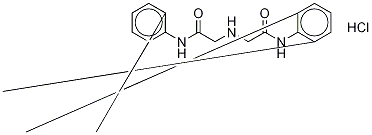2,2'-亚氨基双(N-(2,6-二甲苯基)乙酰胺盐酸盐 结构式