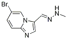 (E)-6-broMo-3-((2-Methylhydrazono)Methyl)iMidazo[1,2-a]pyridine 结构式